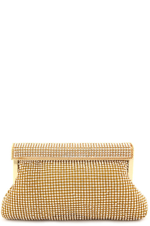 Gold Rhinestone Clutch