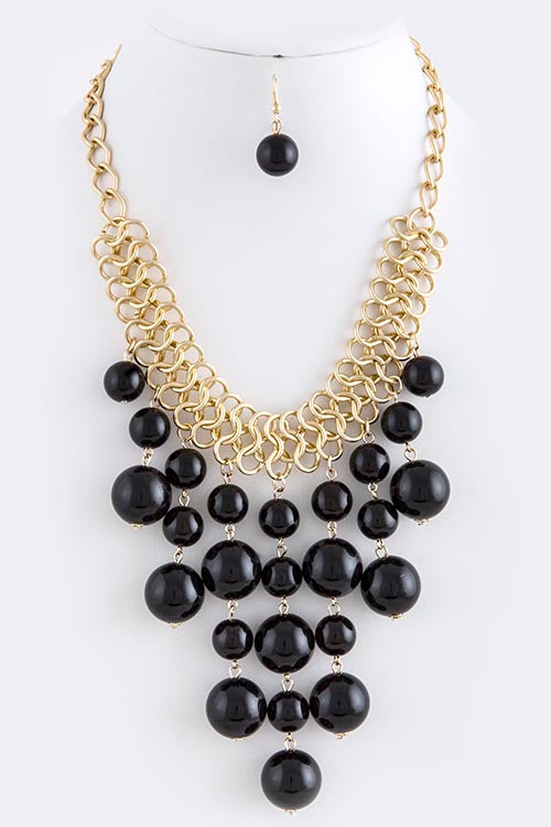 Bubble Jewel Necklace Set